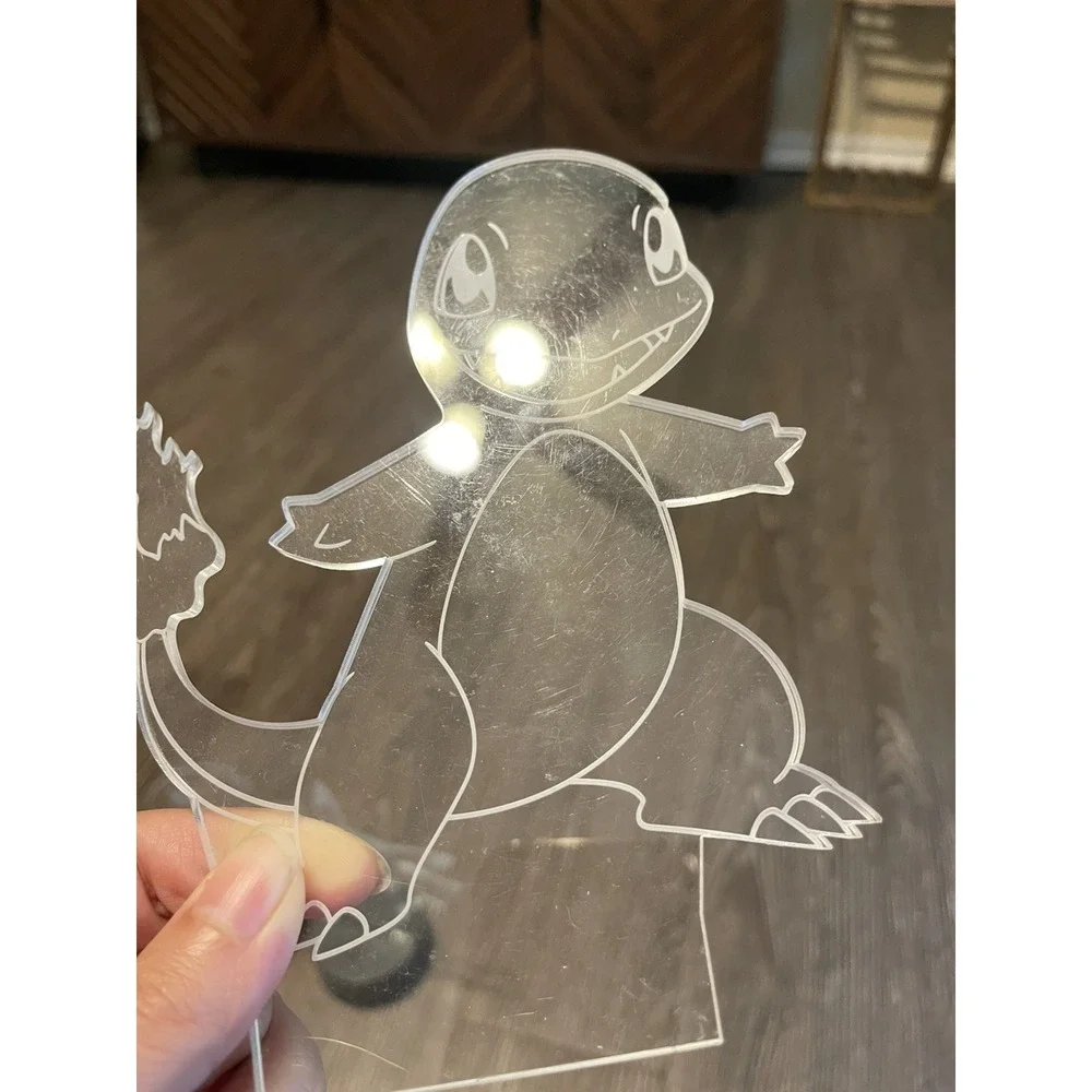 Pokemon Acrylic‎ LED Nightlight Pikachu Charmander Squirtle
